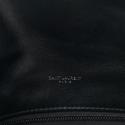 Saint Laurent Lambskin Quilted Small Loulou Puffer Monogram Chain Satchel Black 6 of 10