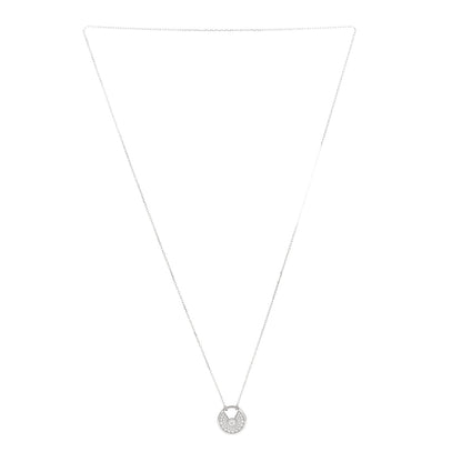 Cartier 18K White Gold Diamond SM Amulette de Cartier Pendant Necklace 4 of 7
