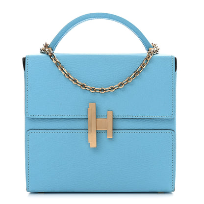 Hermes Chevre Mysore Cinhetic Boxy Top Handle Bag Bleu De Nord 1 of 12