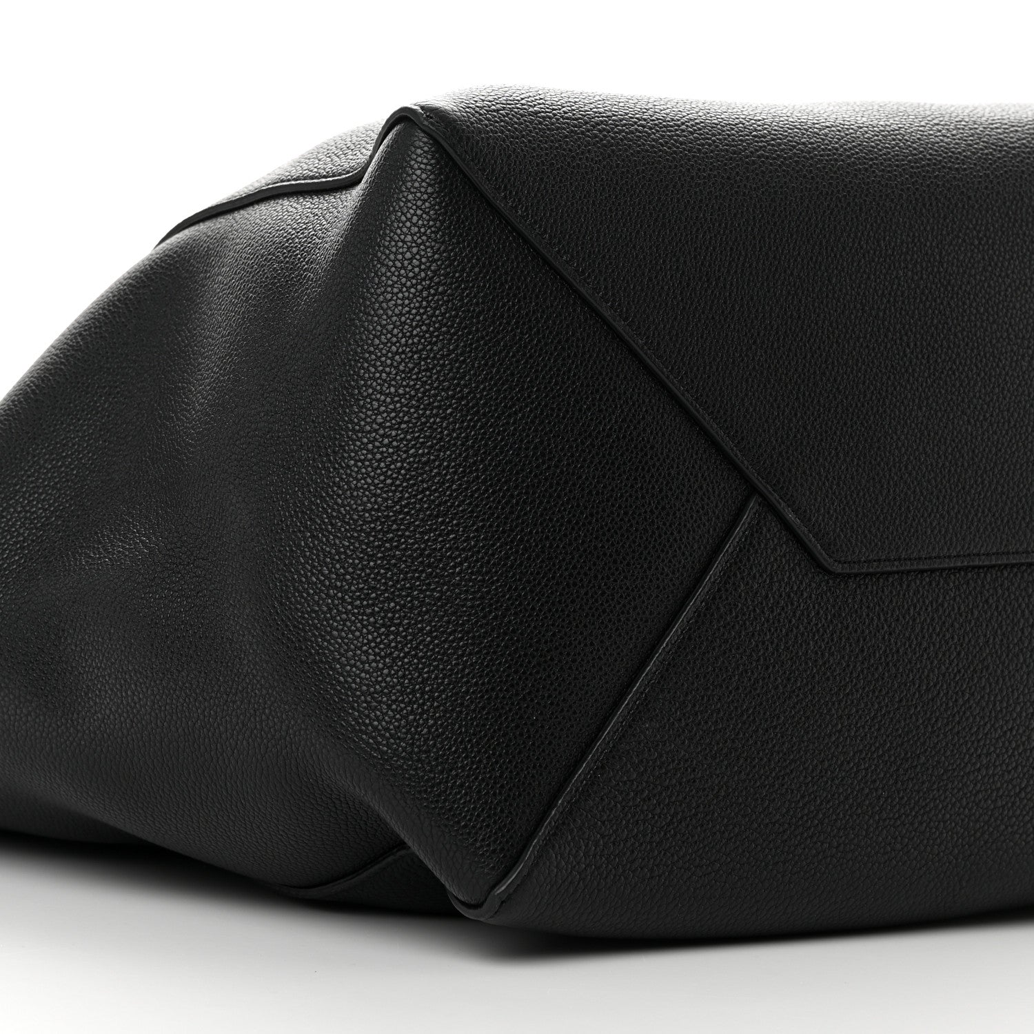 Celine Soft Grained Calfskin Medium Belt Cabas Phantom Black 9 of 11