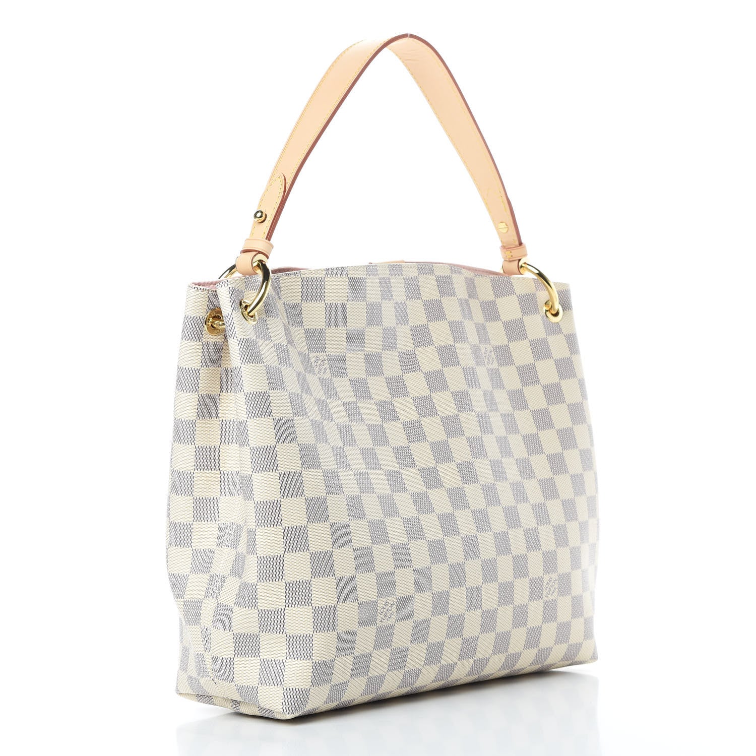 Louis Vuitton Damier Azur Graceful PM Rose Ballerine 3 of 12