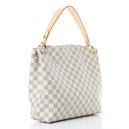 Louis Vuitton Damier Azur Graceful PM Rose Ballerine 3 of 12