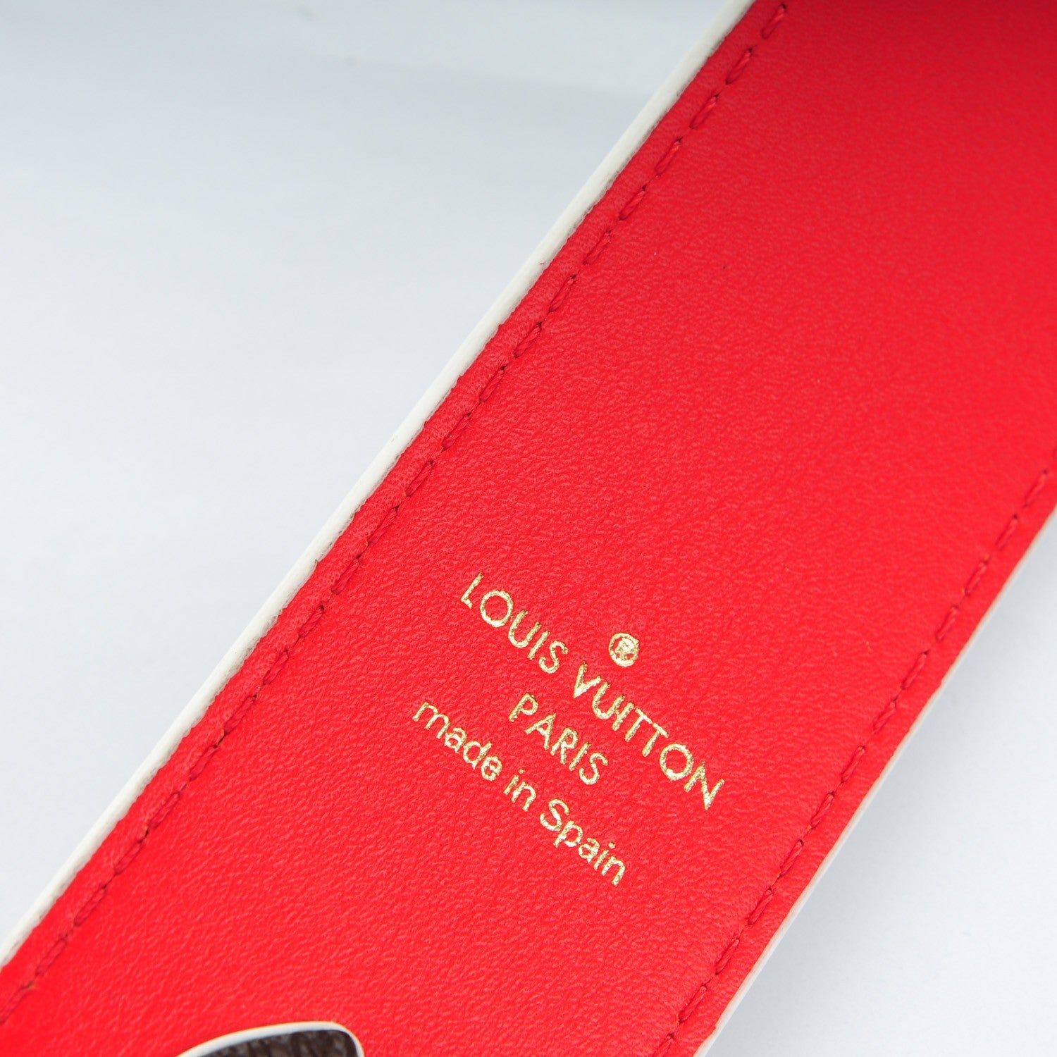 Louis Vuitton Monogram Bandouliere Shoulder Strap Red 3 of 6