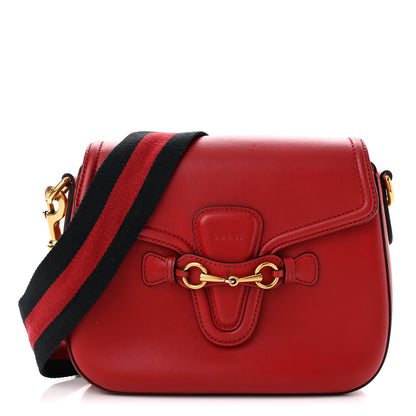 Gucci Ruinart Calfskin Medium Lady Web Shoulder Bag Hibiscus Red 1 of 10