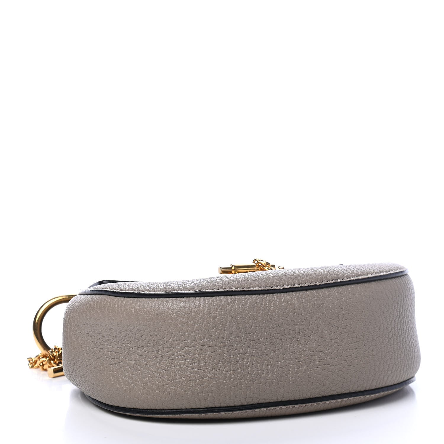 Chloe Grained Lambskin Mini Drew Shoulder Bag Motty Grey 3 of 5