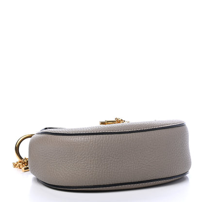 Chloe Grained Lambskin Mini Drew Shoulder Bag Motty Grey 3 of 5