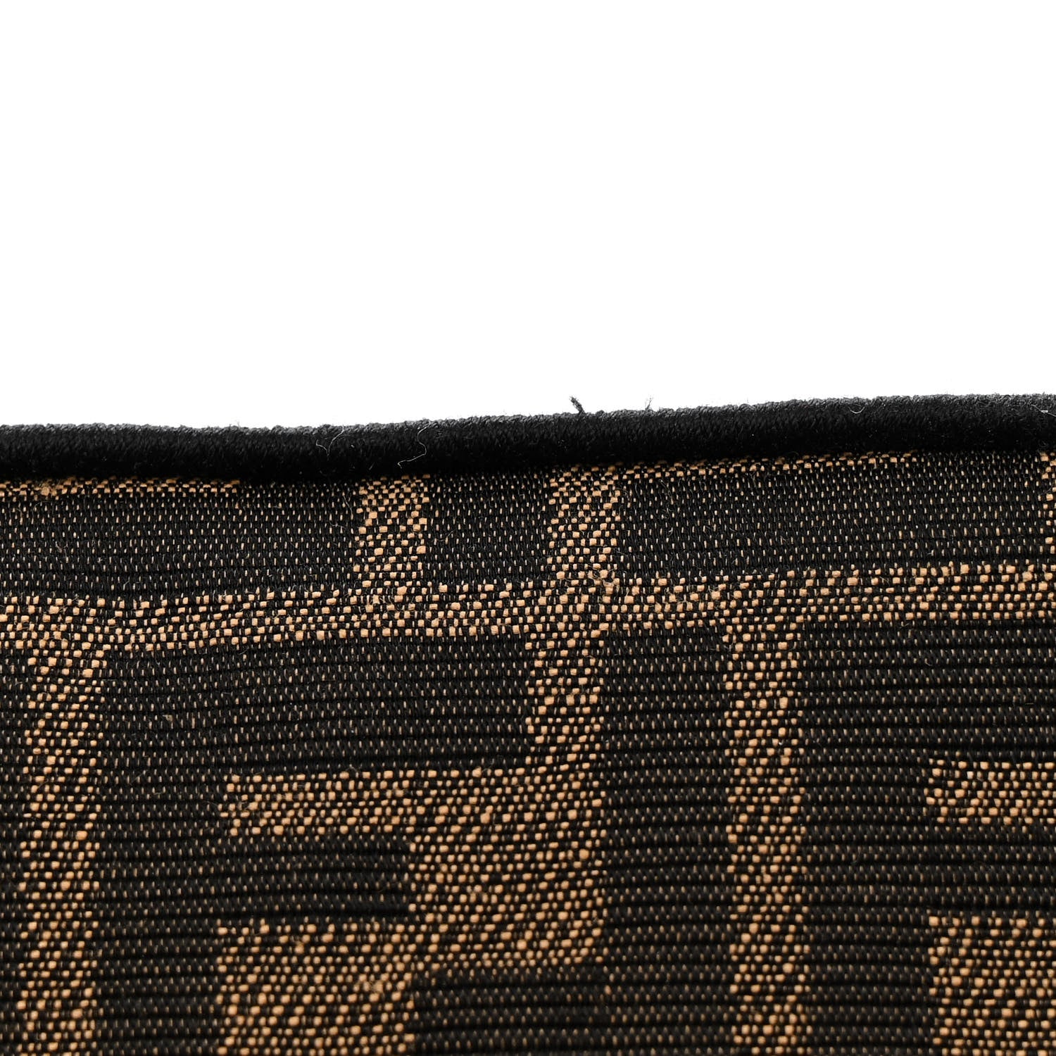 Fendi Fabric Jacquard FF 1974 Mini Baguette Tobacco Moro Black 12 of 13