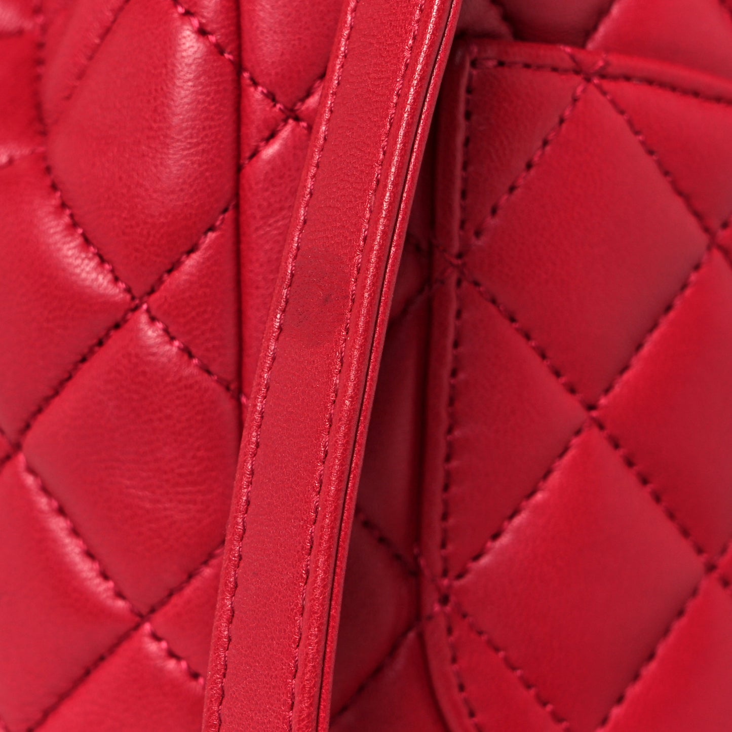 Lambskin Quilted Small Urban Spirit Backpack Red