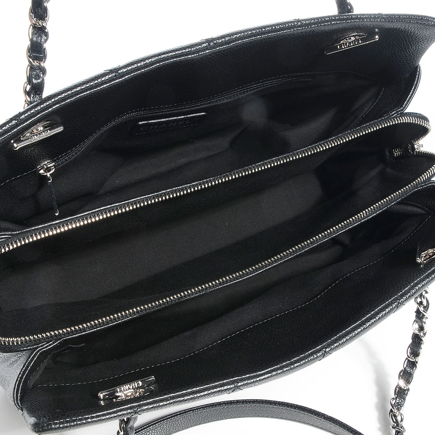 Chanel Caviar CC Timeless Tote Black 5 of 7