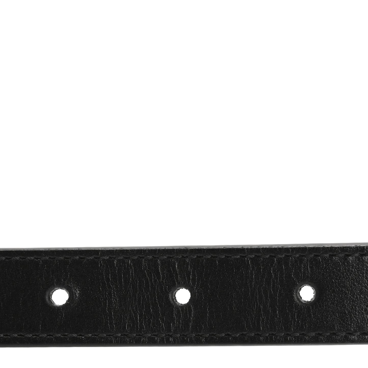 Plutone Calfskin Palladium Double G 20mm Belt 90 36 Black