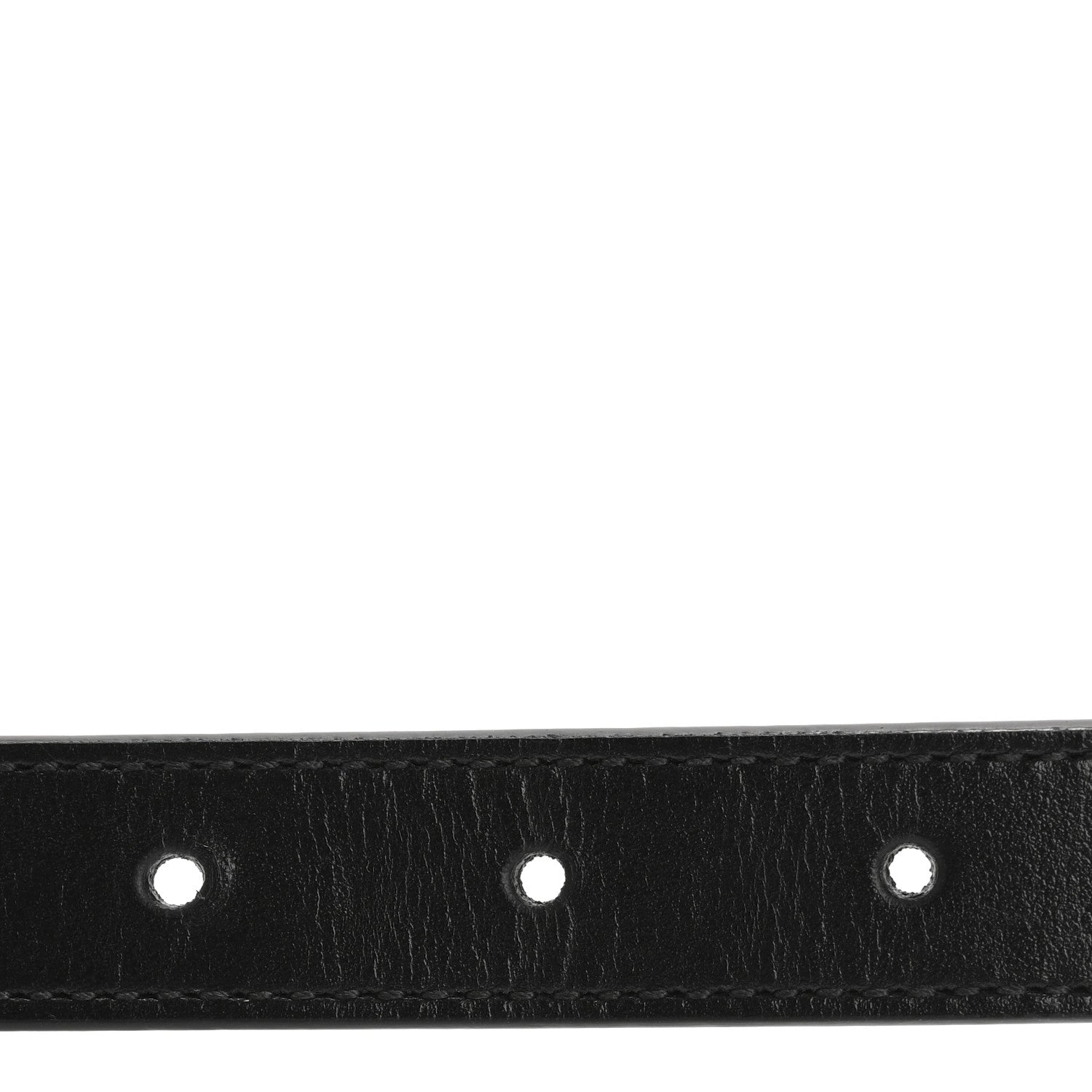 Gucci Plutone Calfskin Palladium Double G 20mm Belt 90 36 Black 3 of 6