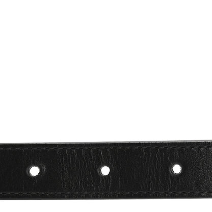 Gucci Plutone Calfskin Palladium Double G 20mm Belt 90 36 Black 3 of 6