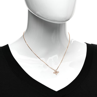Louis Vuitton 18K Pink Gold Diamond Star Blossom Pendant Necklace 2 of 4