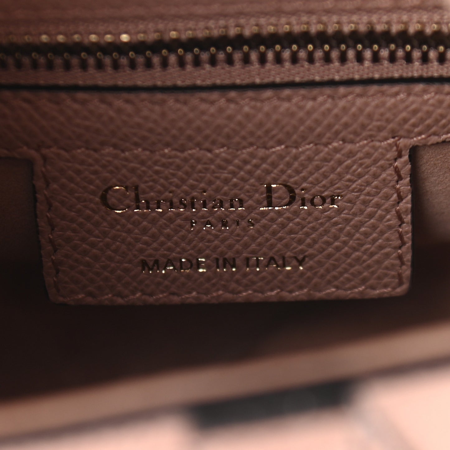 Grained Calfskin Saddle Bag Pink