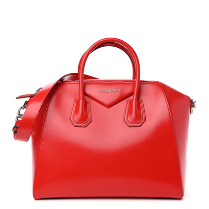 Givenchy Shiny Lord Calfskin Medium Antigona Medium Red 1 of 9