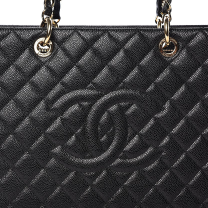 Chanel Caviar Quilted XL Grand Shopping Tote GST Black 8 of 11