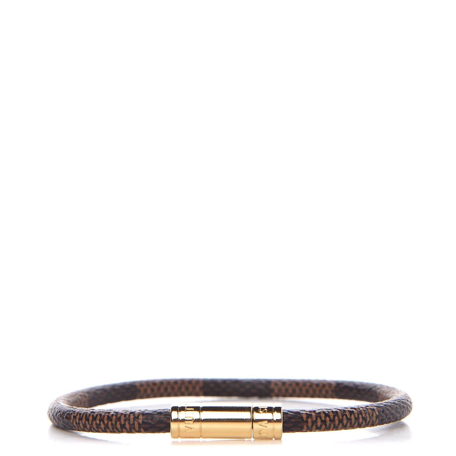 Louis Vuitton Damier Ebene Keep It Bracelet 21 3 of 5