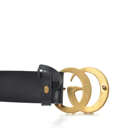 Gucci Moon Calfskin Pearl Double G 40mm Belt 85 34 Black Cream 4 of 6