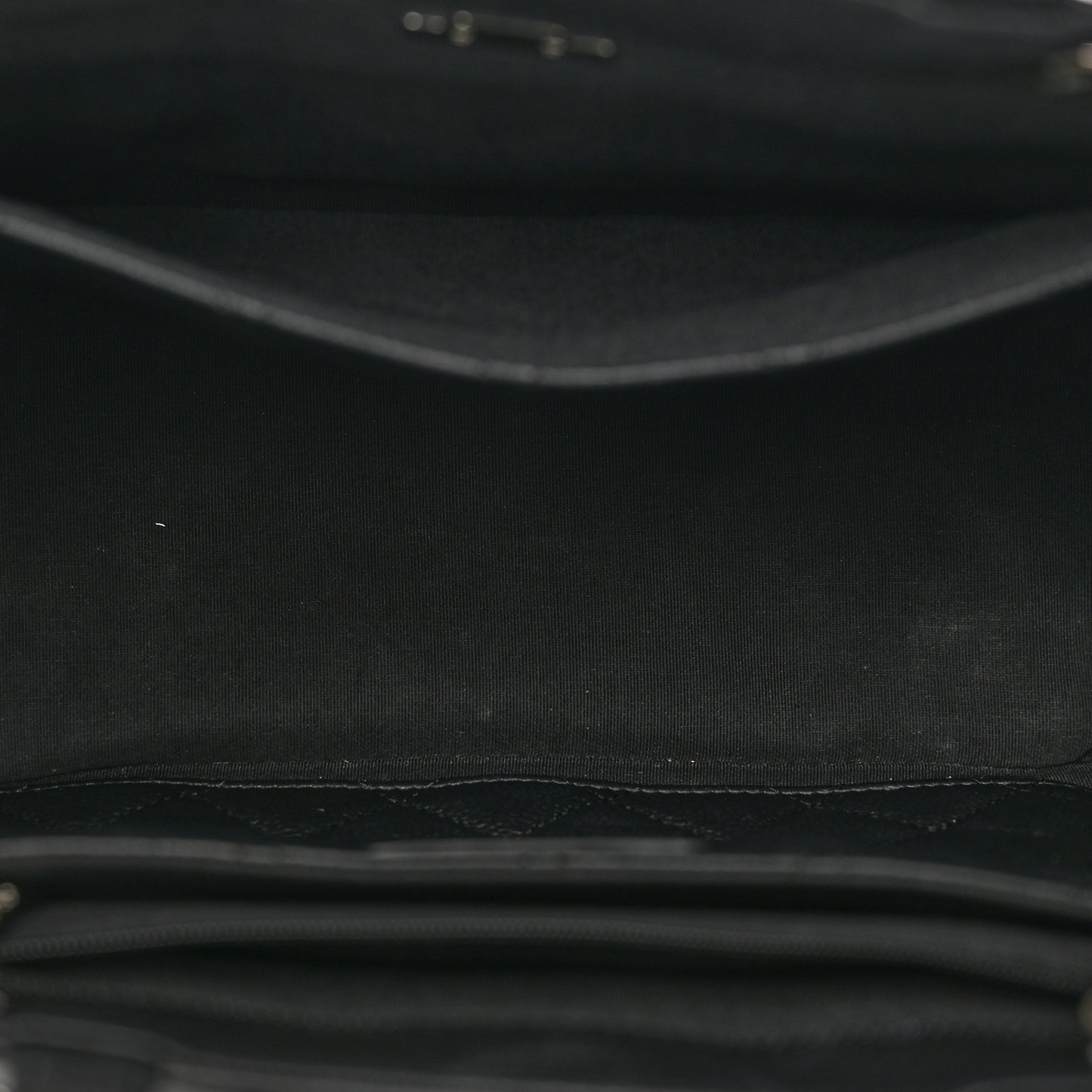 Caviar Quilted Small CC Box Shopping Tote Black