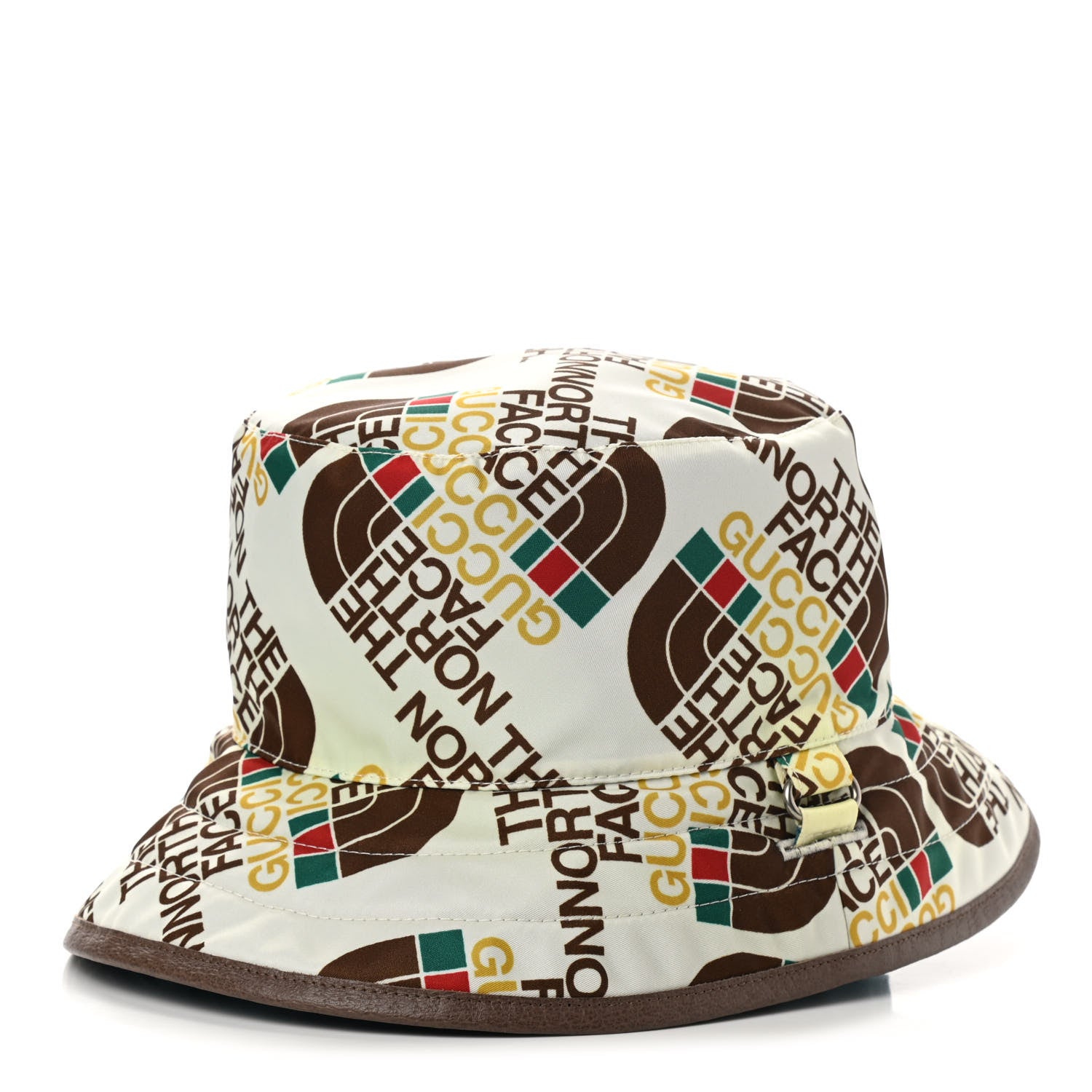 Gucci X THE NORTH FACE Nylon Reversible Self-Tie Bucket Hat L Beige Sky Blue 1 of 10
