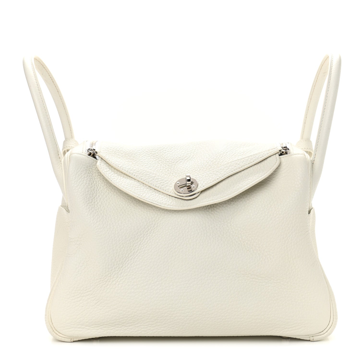 Hermes Taurillon Clemence Lindy 30 White 1 of 12