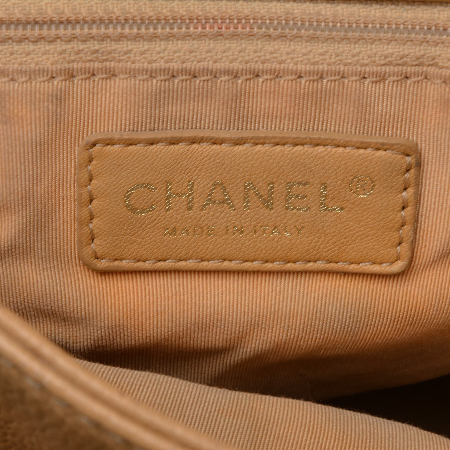 Calfskin Cerf Executive Shopper Tote Beige