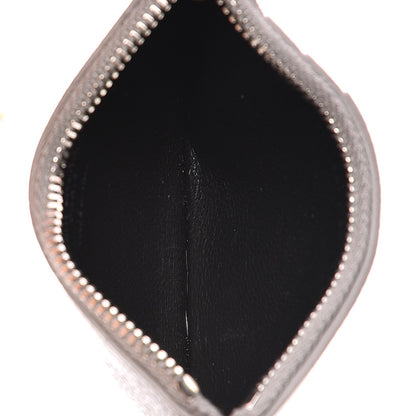 Saint Laurent Grained Calfskin 5 Fragments Zip Pouch Card Holder Fog 5 of 7