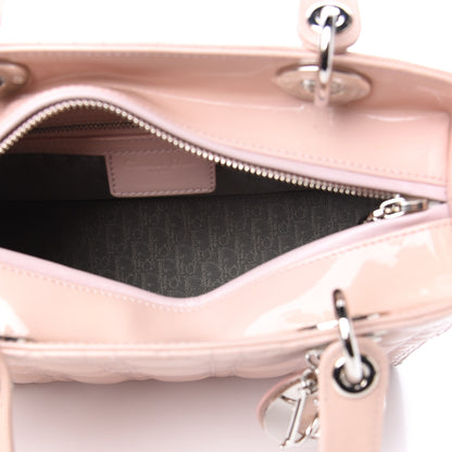 Christian Dior Patent Cannage Medium Lady Dior Rose Clair 4 of 9