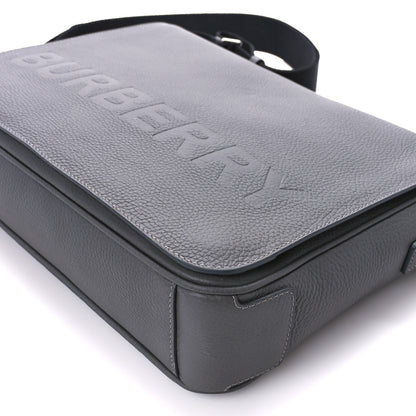 Burberry Calfskin Logo Messenger Charcoal Grey 13 of 13