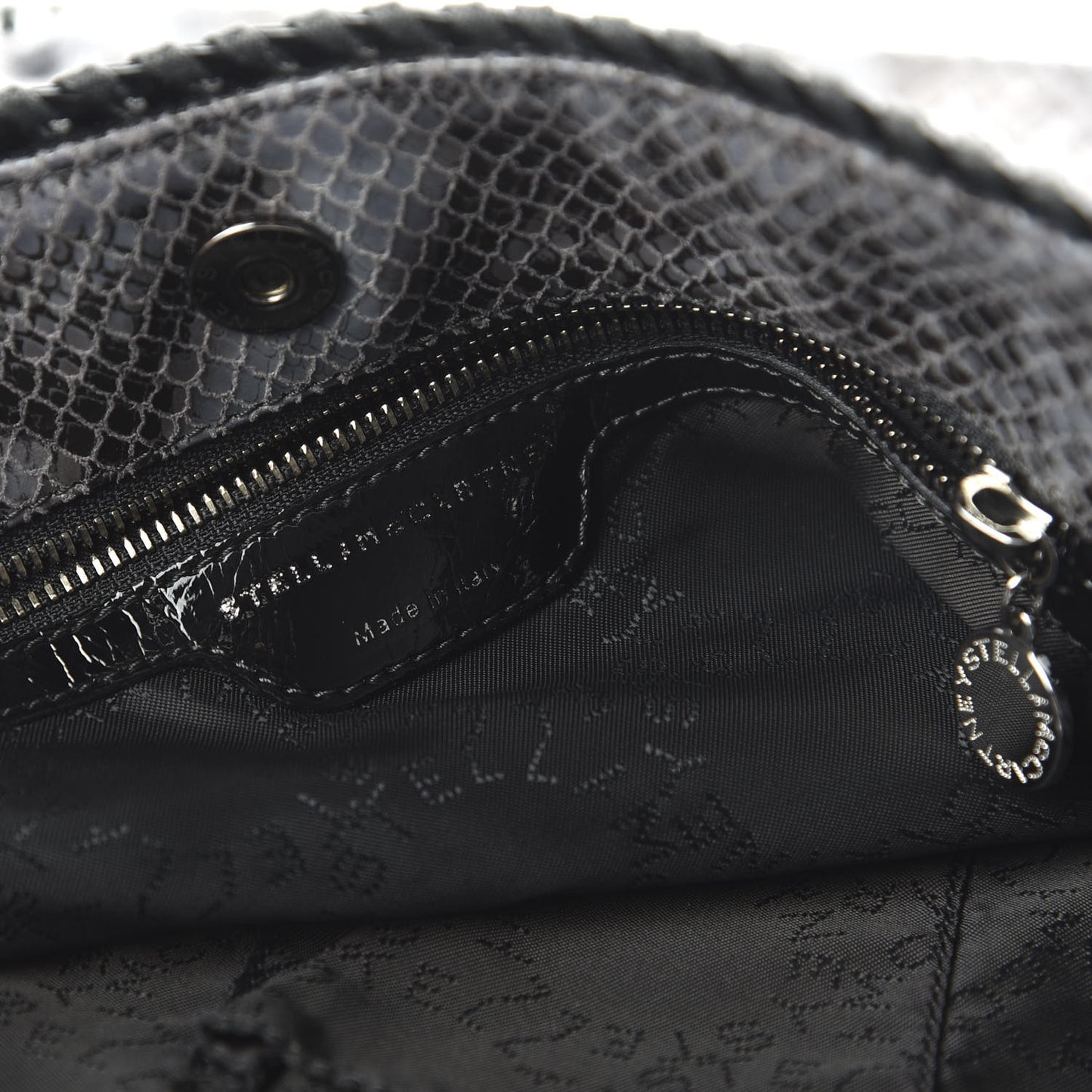 Eco Python Falabella Hobo Dark Grey