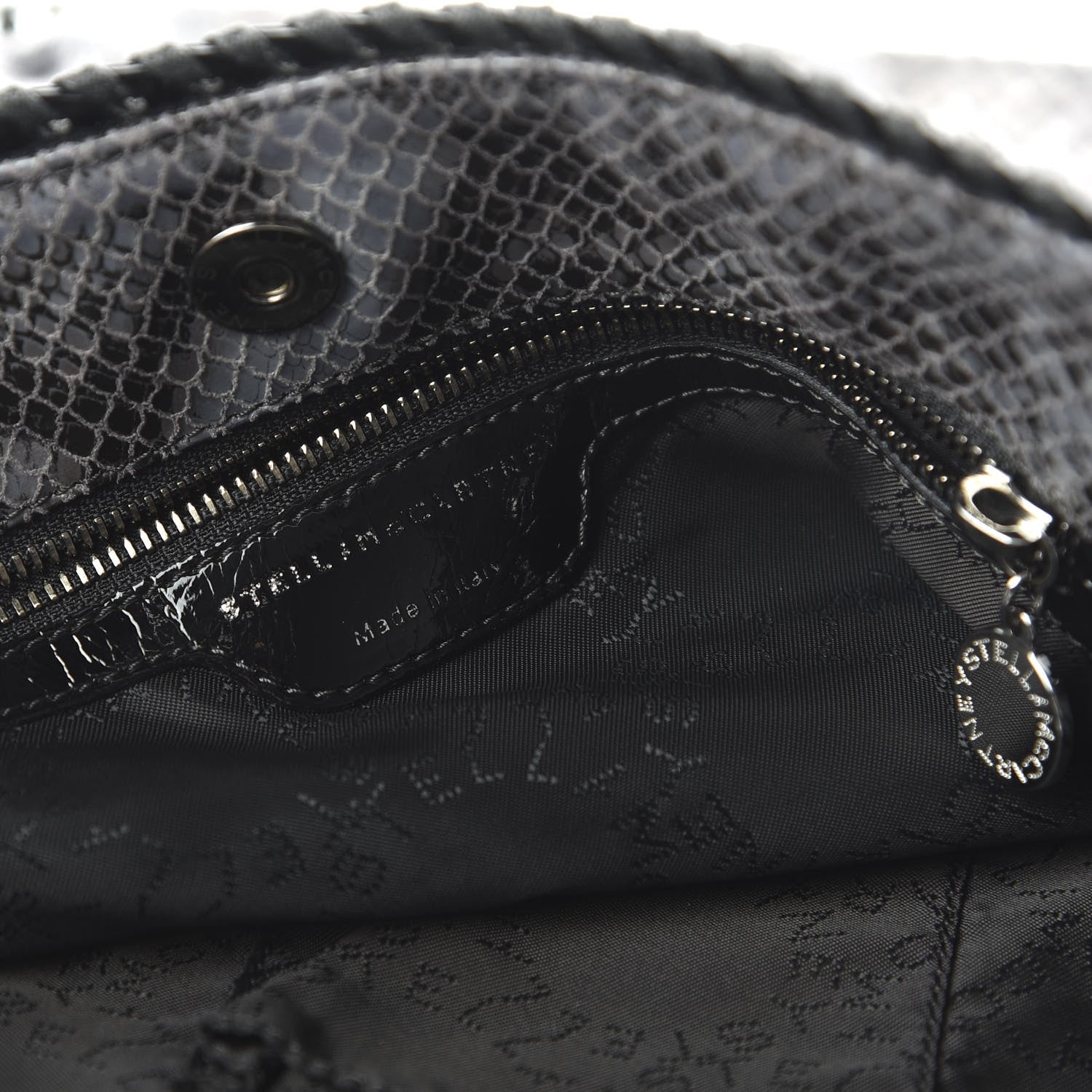 Stella McCartney Eco Python Falabella Hobo Dark Grey 8 of 11