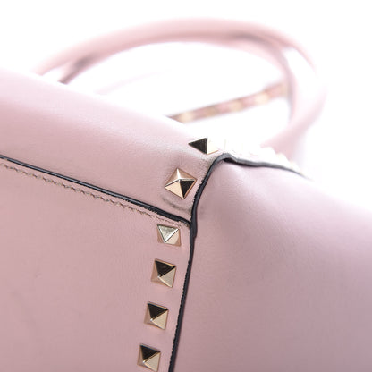 Valentino Garavani Vitello Small Rockstud Double Handle Tote Water Rose 11 of 17