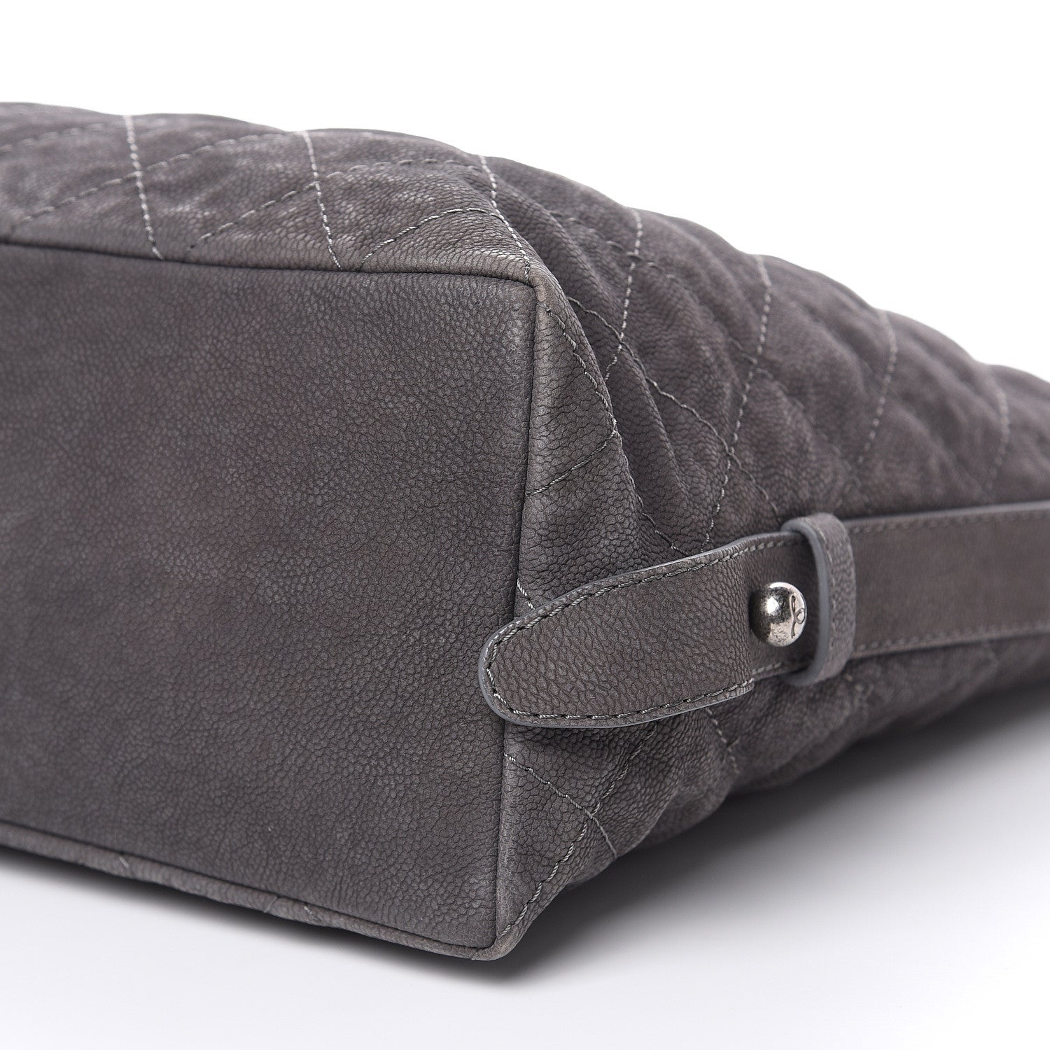 Chanel Iridescent Caviar Quilted Boy Handle Hobo Dark Grey 9 of 13