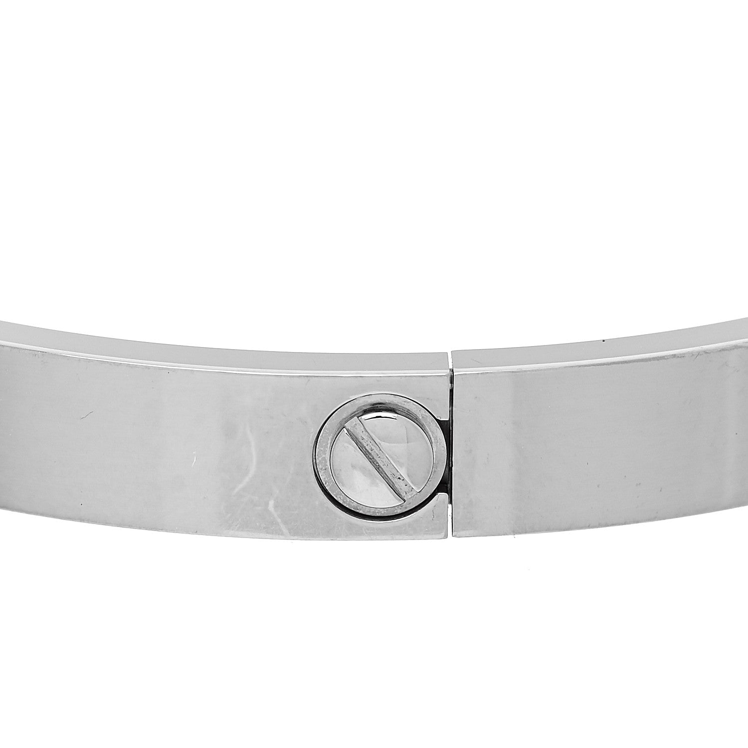 Cartier 18K White Gold LOVE Bracelet 19 9 of 10