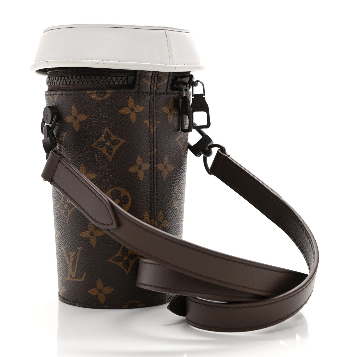 Louis Vuitton Monogram Calfskin Everyday LV Coffee Cup Pouch 3 of 8