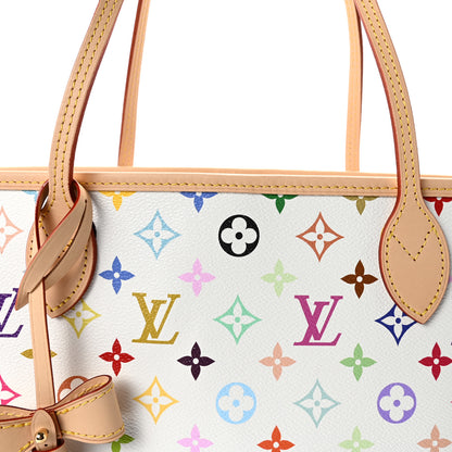Louis Vuitton LV X TM Monogram Multicolor Neverfull MM White 7 of 9