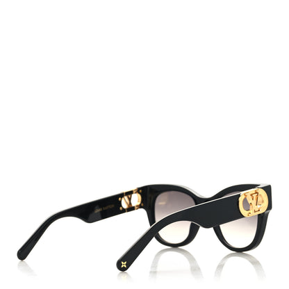 Louis Vuitton Acetate LV Link Square Sunglasses Z1568W Black 4 of 9