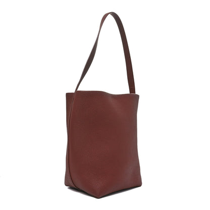 The Row Grained Calfskin Medium N/S Park Tote Cognac 3 of 10