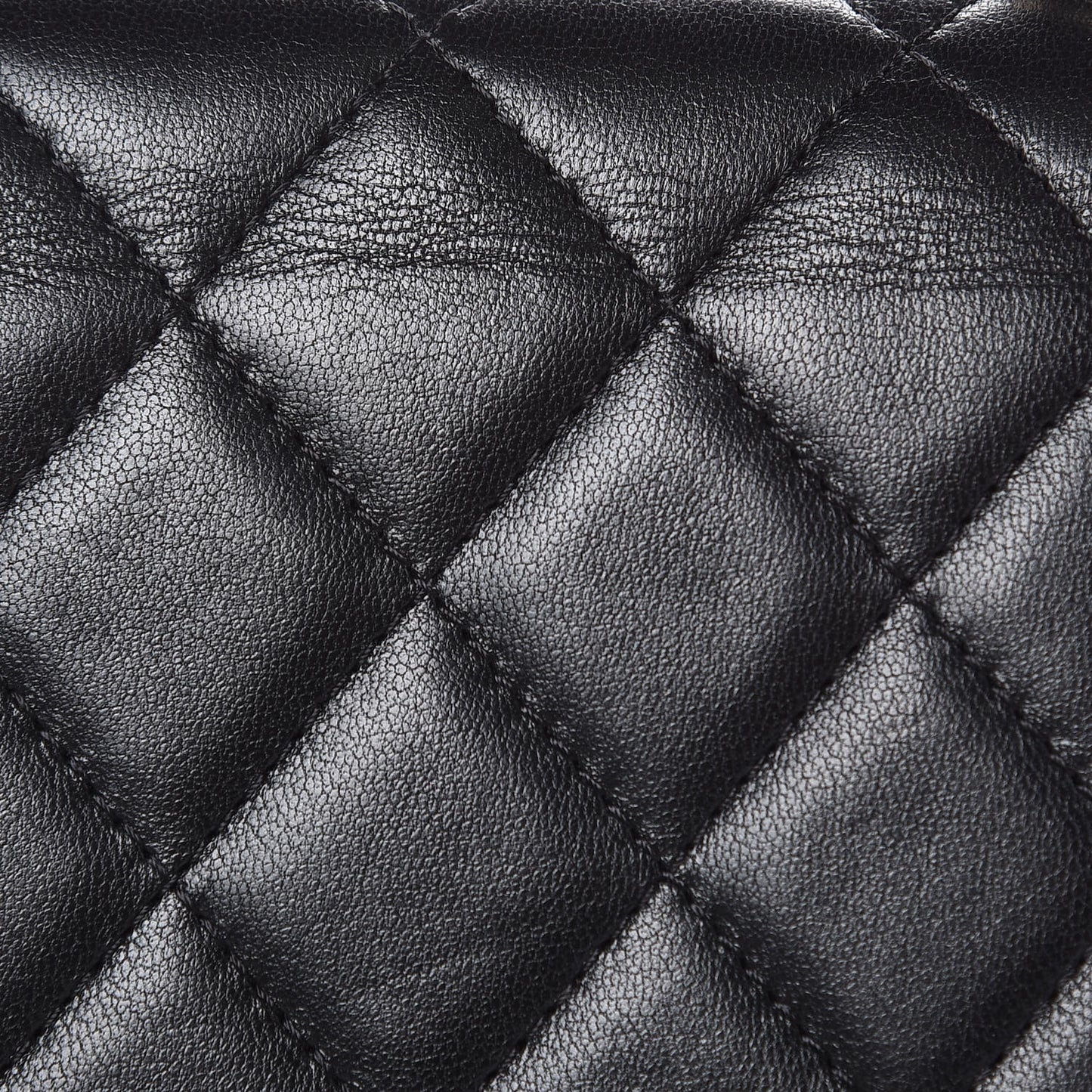 Lambskin Quilted Mini Trendy CC Chain Wallet Black