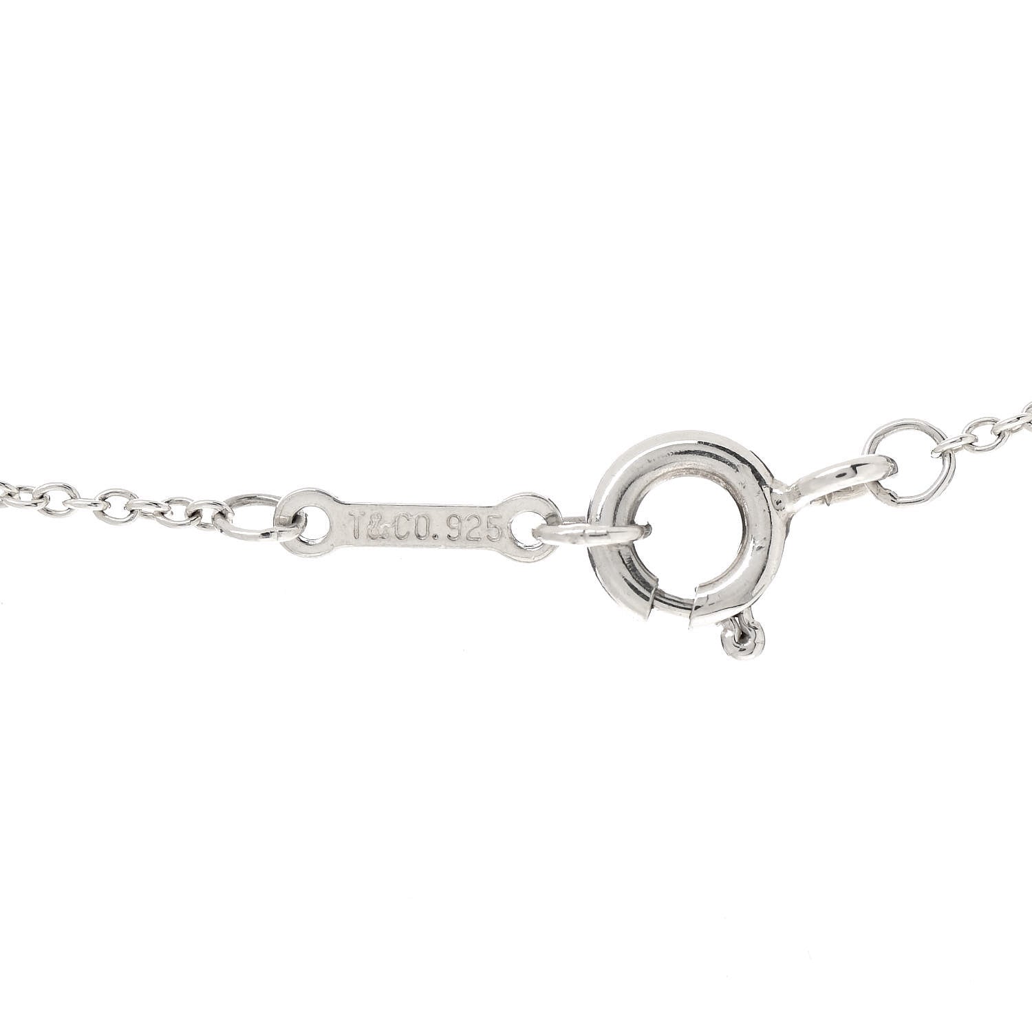 Tiffany Sterling Silver Small Paloma Picasso Loving Heart Pendant Necklace 5 of 6