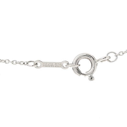 Tiffany Sterling Silver Small Paloma Picasso Loving Heart Pendant Necklace 5 of 6