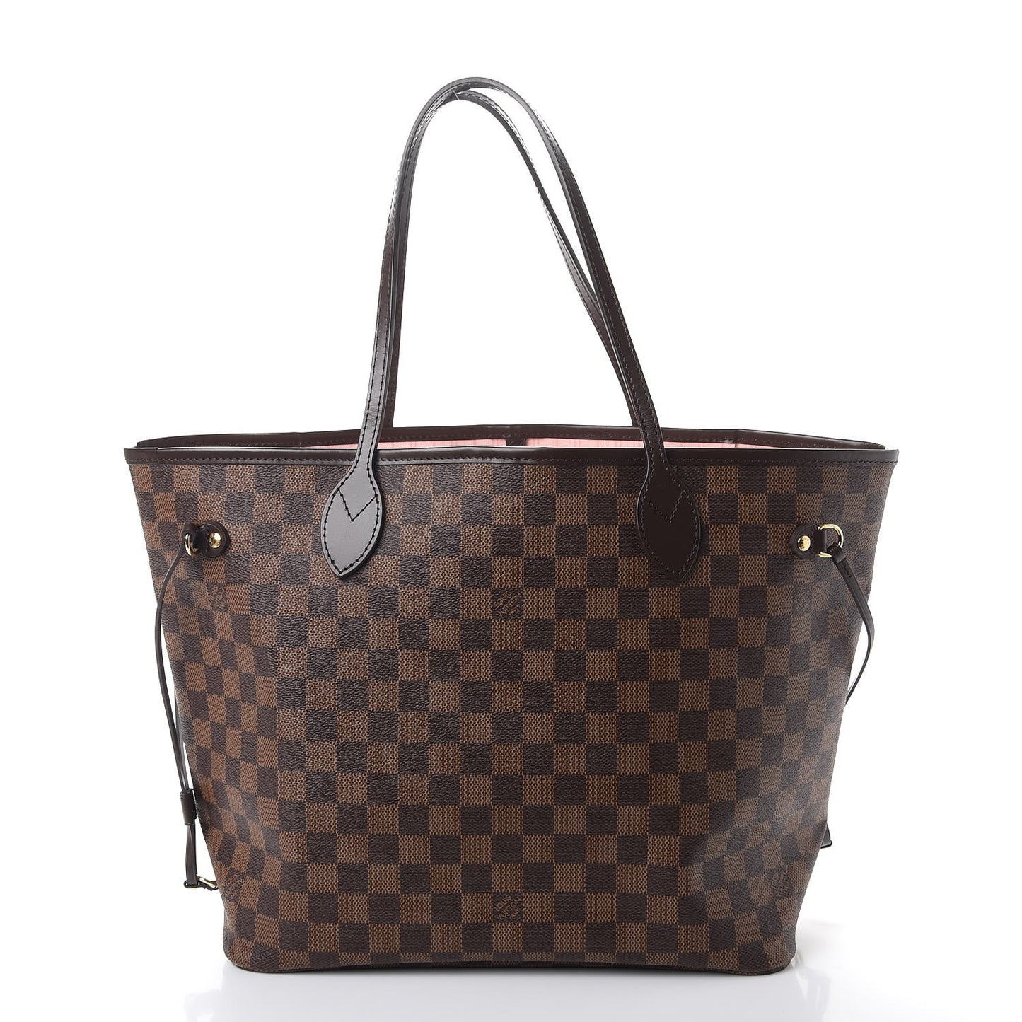 Damier Ebene Neo Neverfull MM Rose Ballerine