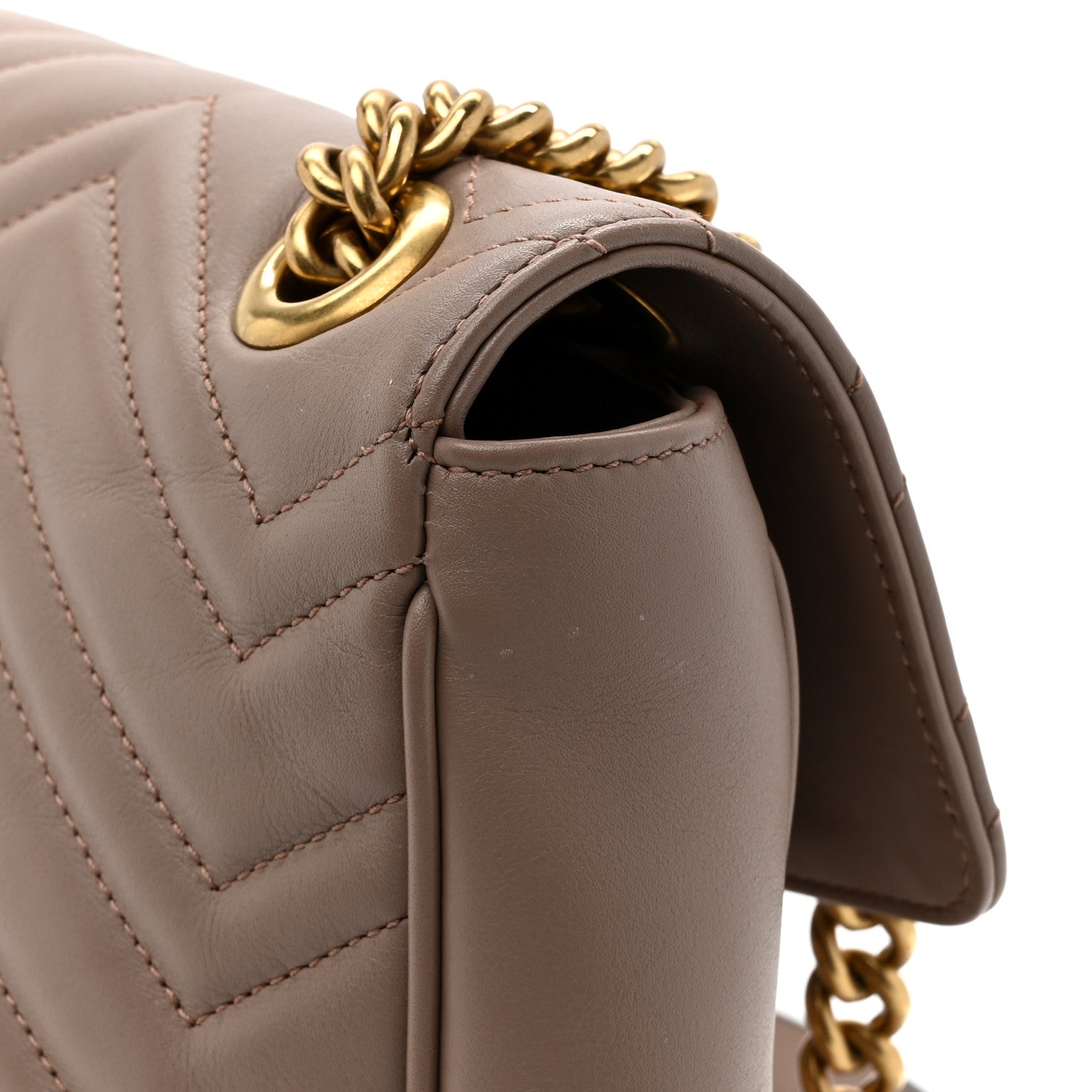 Gucci Calfskin Matelasse Medium GG Marmont Shoulder Bag Porcelain Rose 14 of 14