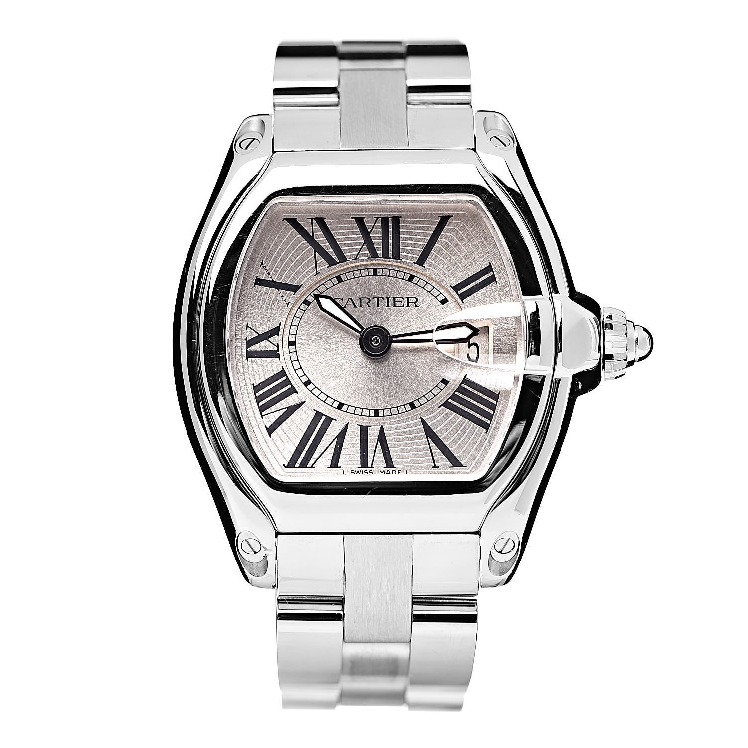 Cartier Stainless Steel 31mm Roadster Quartz Watch 1 of 9