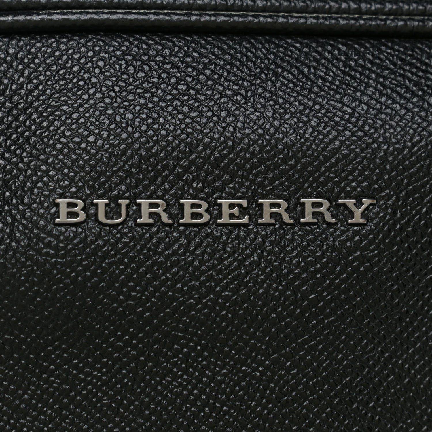 Burberry Textured Calfskin Briefcase Black 9 of 9
