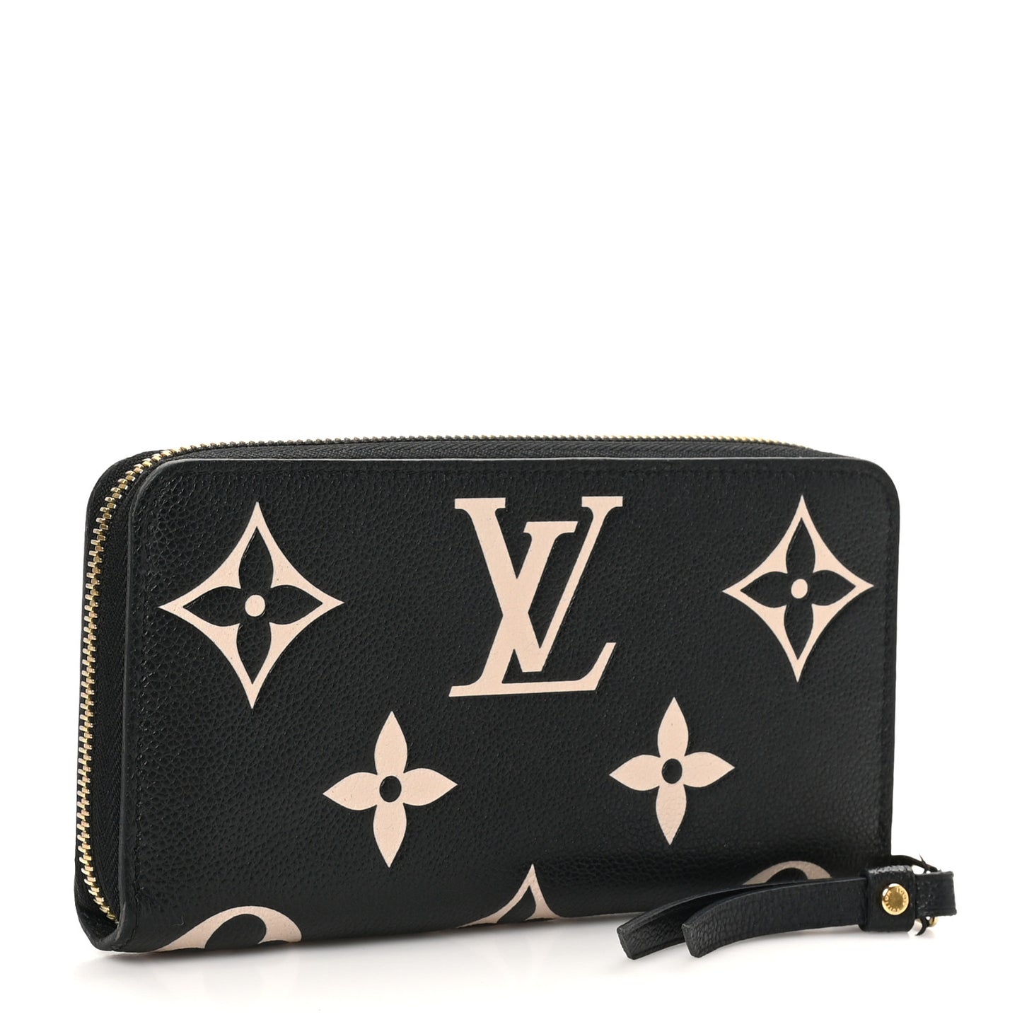 Empreinte Monogram Giant Zippy Wallet Black Beige