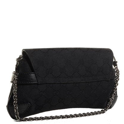 Gucci Monogram Horsebit Clutch Black 4 of 8