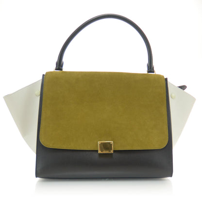 Celine Calfskin and Suede Trapeze Tri-Color 1 of 7
