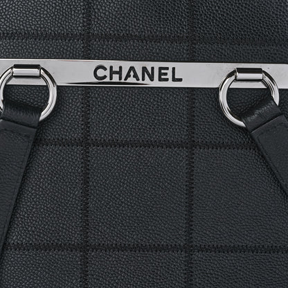 Chanel Caviar Square Stitched Large Tote Black 8 of 10