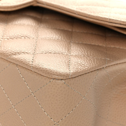 Chanel Caviar Quilted Small Double Flap Beige 10 of 12